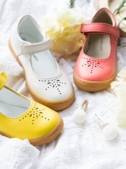 Babies Cuir Fille Collection Maternelle Jaune Moutarde - Vertbaudet