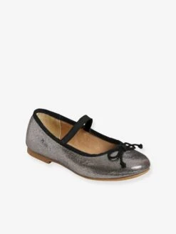 Ballerines Irisées Fille Anthracite - Vertbaudet