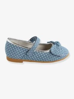 Ballerines Scratchées Fille Collection Maternelle Blue Denim - Vertbaudet -Pampero Boutique ballerines scratchees fille collection maternelle 1