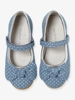 Ballerines Scratchées Fille Collection Maternelle Blue Denim - Vertbaudet -Pampero Boutique ballerines scratchees fille collection maternelle 3