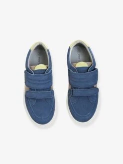 Baskets Basses Scratchées Cuir Garçon Gris - Vertbaudet -Pampero Boutique baskets basses scratchees cuir garcon 3