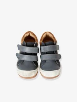 Baskets Cuir Garçon Collection Maternelle Gris Foncé - Vertbaudet -Pampero Boutique baskets cuir garcon collection maternelle 9