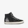 Baskets Cuir Mid Fille Kalispera GEOX® Noir - Geox -Pampero Boutique baskets cuir mid fille kalispera geox