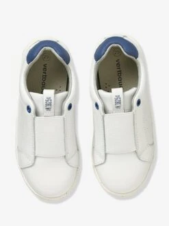 Baskets élastiquées Garçon En Cuir Blanc - Vertbaudet -Pampero Boutique baskets elastiquees garcon en cuir 3