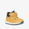 Baskets MID Bébé Garçon B Alben Boy GEOX® Jaune Marine - Geox -Pampero Boutique baskets mid bebe garcon b alben boy geox