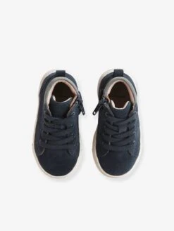 Baskets MID Bébé Garçon En Cuir Indigo - Vertbaudet -Pampero Boutique baskets mid bebe garcon en cuir 10