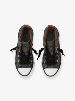 Baskets MID élastiquées Garçon En Toile Kaki Imprimé - Vertbaudet -Pampero Boutique baskets mid elastiquees garcon en toile 3