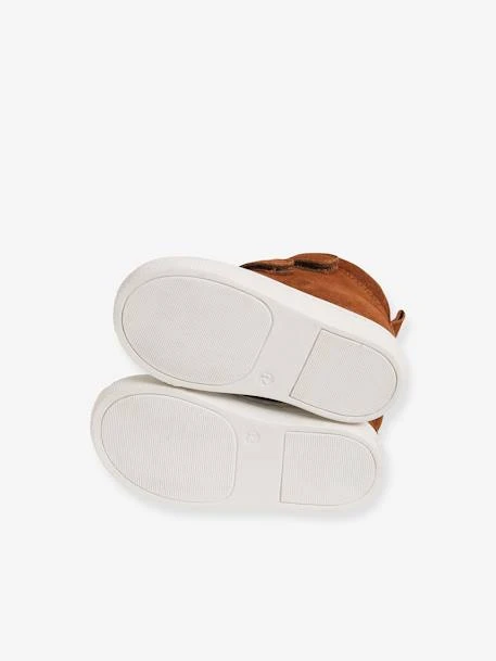 Baskets Mid Fourrées Bébé Mixte En Cuir Marron Clair - Vertbaudet 8 Baskets Mid Fourrées Bébé Mixte En Cuir Marron Clair - Vertbaudet – Image 6