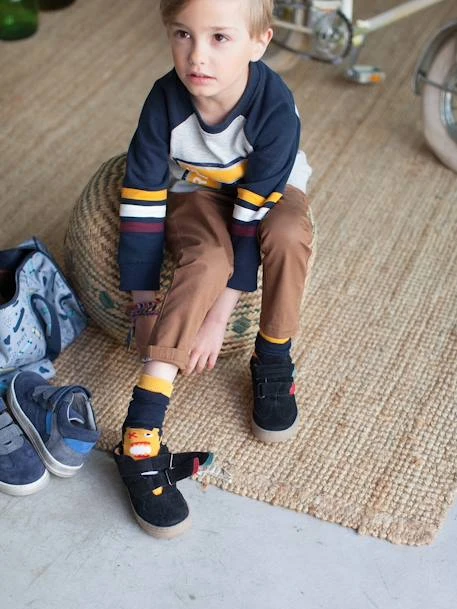 Baskets Mid Garçon Collection Maternelle Gris Fonce - Vertbaudet 8 Baskets Mid Garçon Collection Maternelle Gris Fonce - Vertbaudet – Image 6