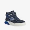 Baskets MID Garçon J Grayjay Boy A GEOX® Marine Bleu - Geox -Pampero Boutique baskets mid garcon j grayjay boy a geox
