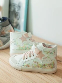 Baskets Montantes à Paillettes Fille Collection Maternelle Blanc - Vertbaudet 10 Baskets Montantes à Paillettes Fille Collection Maternelle Blanc - Vertbaudet -Pampero Boutique baskets montantes a paillettes fille collection maternelle 2