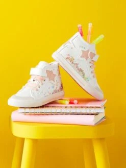 Baskets Montantes à Paillettes Fille Collection Maternelle Blanc - Vertbaudet 11 Baskets Montantes à Paillettes Fille Collection Maternelle Blanc - Vertbaudet -Pampero Boutique baskets montantes a paillettes fille collection maternelle 3