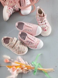 Baskets Montantes Bébé Fille Rose Fleuri - Vertbaudet -Pampero Boutique baskets montantes bebe fille 4