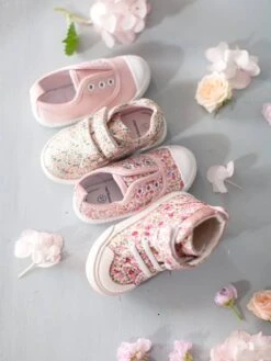 Baskets Montantes Bébé Fille Rose Fleuri - Vertbaudet -Pampero Boutique baskets montantes bebe fille 5