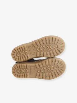 Baskets Montantes Cuir Garçon Lacées Et Zippées Marine - Vertbaudet -Pampero Boutique baskets montantes cuir garcon lacees et zippees 4