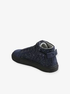 Baskets Montantes En Cuir Fille Marine Fonce - Vertbaudet -Pampero Boutique baskets montantes en cuir fille 3