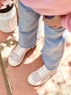 Baskets Montantes Lacées Et Zippées Enfant écru - Vertbaudet