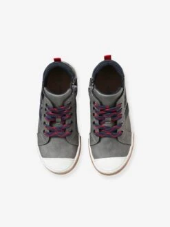 Baskets Montantes Lacées Et Zippées Garçon Gris - Vertbaudet -Pampero Boutique baskets montantes lacees et zippees garcon 3
