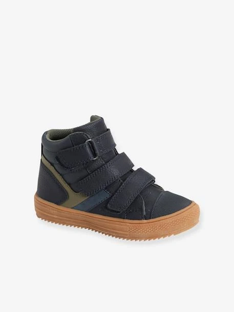Baskets Montantes Scratchées Garçon Marine - Vertbaudet 3 Baskets Montantes Scratchées Garçon Marine - Vertbaudet
