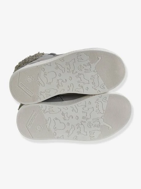 Baskets Montantes Zippées + Lacets Fille En Cuir Nude - Vertbaudet 7 Baskets Montantes Zippées + Lacets Fille En Cuir Nude - Vertbaudet – Image 5