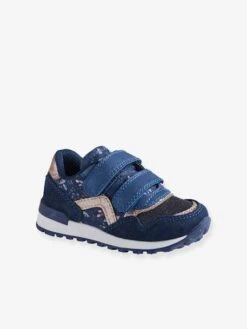 Baskets Scratchées Bébé Fille Esprit Running Marine - Vertbaudet