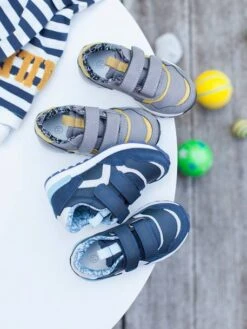 Baskets Scratchées Bébé Garçon Esprit Running Bleu Marine - Vertbaudet