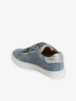 Baskets Scratchées Cuir Fille Collection Maternelle Bleu Jean - Vertbaudet -Pampero Boutique baskets scratchees cuir fille collection maternelle 2