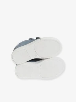 Baskets Scratchées Cuir Fille Collection Maternelle Bleu Jean - Vertbaudet -Pampero Boutique baskets scratchees cuir fille collection maternelle 4