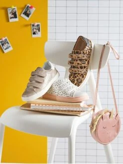 Baskets Scratchées En Cuir Fille Effet Léopard - Vertbaudet -Pampero Boutique baskets scratchees en cuir fille 5