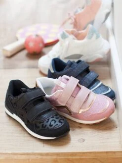 Baskets Scratchées Fille Esprit Running Rose Clair - Vertbaudet