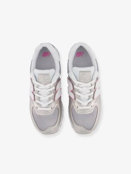 Baskets Scratchées Fille PC574LF1 NEW BALANCE Silver Metallic - New Balance 5 Baskets Scratchées Fille PC574LF1 NEW BALANCE Silver Metallic - New Balance – Image 3