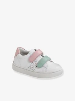 Baskets Scratchées Filles En Cuir Blanc - Vertbaudet -Pampero Boutique baskets scratchees filles en cuir 2
