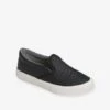Baskets Slip-on Fille étoiles Brodées Noir - Vertbaudet -Pampero Boutique baskets slip on fille etoiles brodees