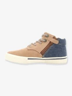 Baskets Sneakers Hautes Garçon Posture KICKERS® Camel Denim - Kickers -Pampero Boutique baskets sneakers hautes garcon posture kickers 2