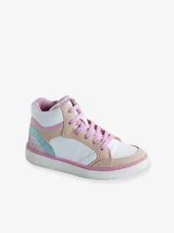 Baskets Zippées à Lacets Fille Blanc - Vertbaudet -Pampero Boutique baskets zippees a lacets fille 2