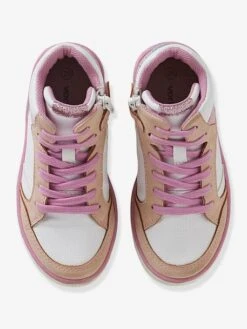 Baskets Zippées à Lacets Fille Blanc - Vertbaudet -Pampero Boutique baskets zippees a lacets fille 5