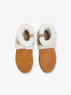 Boots Bicolores Cuir Fourrées Fille Camel - Vertbaudet 10 Boots Bicolores Cuir Fourrées Fille Camel - Vertbaudet -Pampero Boutique boots bicolores cuir fourrees fille 3