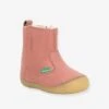 Boots Cuir Bébé Fille Socool Cho KICKERS® 1ers Pas Rose Antique - Kickers -Pampero Boutique boots cuir bebe fille socool cho kickers 1ers pas