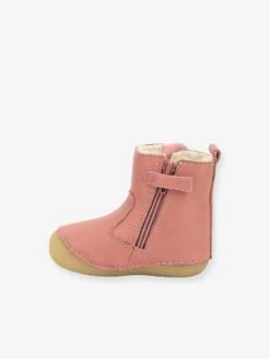 Boots Cuir Bébé Fille Socool Cho KICKERS® 1ers Pas Rose Antique - Kickers -Pampero Boutique boots cuir bebe fille socool cho kickers 1ers pas 2