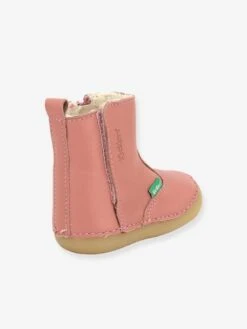 Boots Cuir Bébé Fille Socool Cho KICKERS® 1ers Pas Rose Antique - Kickers -Pampero Boutique boots cuir bebe fille socool cho kickers 1ers pas 3
