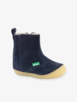 Boots Cuir Bébé Fille Socool KICKERS® 1ers Pas Marine - Kickers