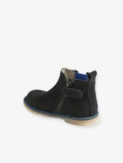 Boots Cuir Bébé Garçon élastiqués Noir - Vertbaudet -Pampero Boutique boots cuir bebe garcon elastiques 2