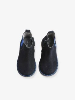 Boots Cuir Bébé Garçon élastiqués Noir - Vertbaudet -Pampero Boutique boots cuir bebe garcon elastiques 3