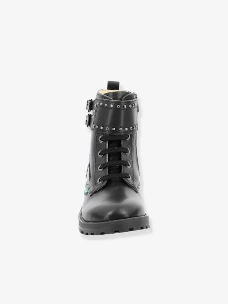 Boots Cuir Fille Groorock KICKERS® Noir - Kickers 8 Boots Cuir Fille Groorock KICKERS® Noir - Kickers – Image 6