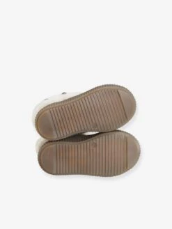 Boots Cuir Fourrés Bébé Fille Taupe - Vertbaudet -Pampero Boutique boots cuir fourres bebe fille 4