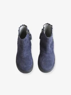 Boots élastiqués Et Zippés Fille Marine - Vertbaudet -Pampero Boutique boots elastiques et zippes fille 3