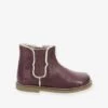 Boots En Cuir Fille Sarmille ASTER® Bordeaux - Aster