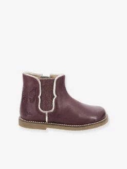 Boots En Cuir Fille Sarmille ASTER® Bordeaux - Aster