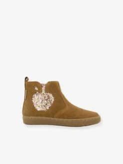 Boots Enfant Play New Apple Velours SHOO POM® Caramel - Shoo-Pom