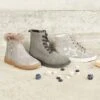 Boots Fantaisie Fourrés Fille Gris Clair - Vertbaudet -Pampero Boutique boots fantaisie fourres fille
